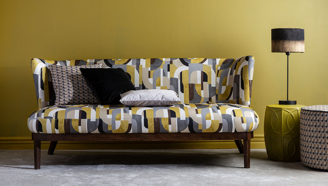 Thema Sofa and Window - European Textiles - upholstery 1